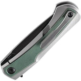 Kansept Knives Kratos Framelock Green K1024A2 - 4 Inch CPM S35VN Blade, Green G10 Inlay by Kansept Knives