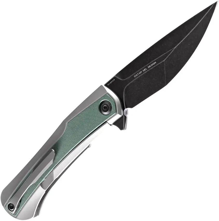 Kansept Knives Kratos Framelock Green K1024A2 - 4 Inch CPM S35VN Blade, Green G10 Inlay by Kansept Knives