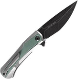 Kansept Knives Kratos Framelock Green K1024A2 - 4 Inch CPM S35VN Blade, Green G10 Inlay by Kansept Knives