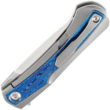 Kansept Knives Kratos Framelock Timascus K1024A3 - Satin CPM S35VN Blade, Timascus Inlay, Gray Titanium Handle by Kansept Knives