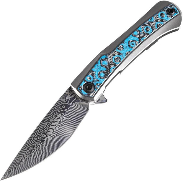 Kansept Knives Kratos Framelock Blue Rose K1024A4 by Kansept Knives