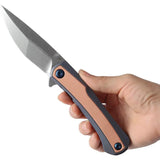Kansept Knives Kratos Framelock - Blue Anodized Titanium Handle With Red Copper Inlay CPM S35VN Blade by Kansept Knives