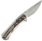 Kansept Knives Kratos Framelock Copper CF K1024A7 - S35VN Blade With Copper Foil Carbon Fiber Inlay by Kansept Knives