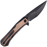 Kansept Knives Kratos Framelock Brown Micarta K1024A8 by Kansept Knives