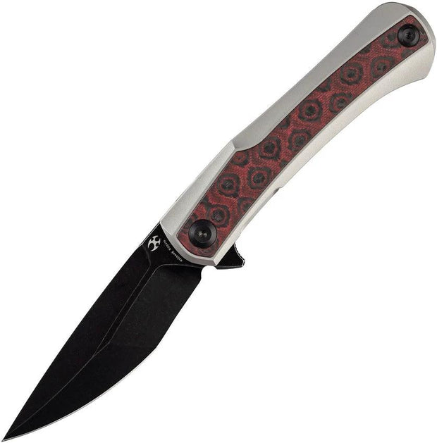 Kansept Knives Kratos Framelock Red/Blk CF K1024A9 by Kansept Knives