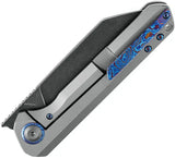 Kansept Knives Bulldozer Framelock K1028A2 - CPM 20CV Blade With TiCN Coating And Timascus Pocket Clip by Kansept Knives