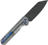 Kansept Knives Bulldozer Framelock K1028A2 - CPM 20CV Blade With TiCN Coating And Timascus Pocket Clip by Kansept Knives