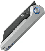 Kansept Knives Bulldozer Framelock K1028A2 - CPM 20CV Blade With TiCN Coating And Timascus Pocket Clip by Kansept Knives