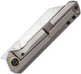 Kansept Knives Bulldozer Framelock Brz K1028A4 - Bronze Anodized Titanium Handle With CPM-20CV Satin Blade by Kansept Knives