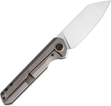 Kansept Knives Bulldozer Framelock Brz K1028A4 - Bronze Anodized Titanium Handle With CPM-20CV Satin Blade by Kansept Knives