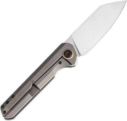 Kansept Knives Bulldozer Framelock Brz K1028A4 - Bronze Anodized Titanium Handle With CPM-20CV Satin Blade by Kansept Knives
