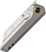 Kansept Knives Bulldozer Framelock Brz K1028A4 - Bronze Anodized Titanium Handle With CPM-20CV Satin Blade by Kansept Knives