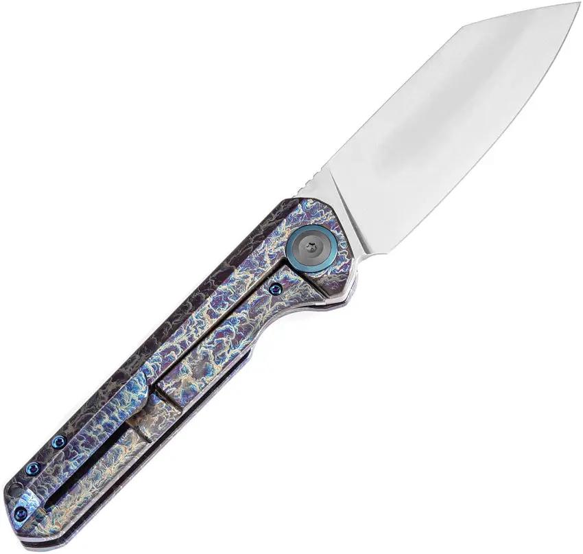 Kansept Knives Bulldozer Framelock Lightning - CPM-20CV Blade With Lightning Anodized Titanium Handle by Kansept Knives