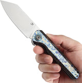Kansept Knives Bulldozer Framelock Lightning - CPM-20CV Blade With Lightning Anodized Titanium Handle by Kansept Knives