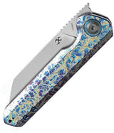 Kansept Knives Bulldozer Framelock Lightning - CPM-20CV Blade With Lightning Anodized Titanium Handle by Kansept Knives
