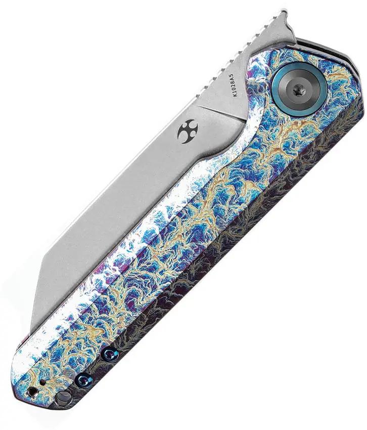 Kansept Knives Bulldozer Framelock Lightning - CPM-20CV Blade With Lightning Anodized Titanium Handle by Kansept Knives