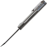 Kansept Knives Bulldozer Framelock Tiger - BlackWash CPM-20CV Blade With Tiger Striped Titanium Handle by Kansept Knives