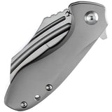 Kansept Knives KTC3 Linerlock BB Ti - CPM S35VN Blade With Bead Blast Titanium Handle by Kansept Knives