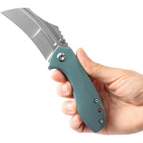 Kansept Knives KTC3 Linerlock Green Ti K1031A4 - Green Anodized Titanium Handle, CPM S35VN Blade, Extended Tang by Kansept Knives