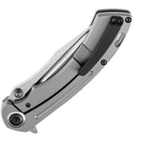 Kansept Knives Pretatout Framelock SW K1032A2 - Stonewashed S35VN Blade Gray Titanium Handle by Kansept Knives