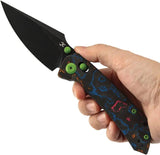 Kansept Knives Fenrir Crossbar Lock 80s CF K1034V4 - CPM S35VN Wharncliffe Blade For Precision Cutting by Kansept Knives