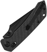 Kansept Knives Fenrir Crossbar Lock Twill CF - CPM S35VN Wharncliffe Blade, 4.5in Closed, Pocket Clip by Kansept Knives