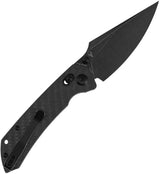 Kansept Knives Fenrir Crossbar Lock Twill CF - CPM S35VN Wharncliffe Blade, 4.5in Closed, Pocket Clip by Kansept Knives