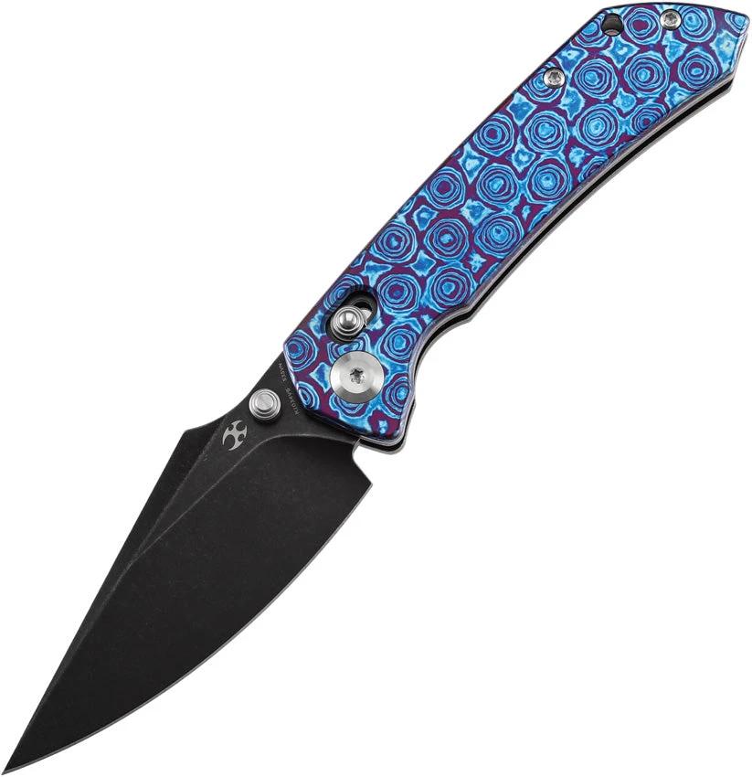 Kansept Knives Fenrir Crossbar Lock Timascus K1034V6 by Kansept Knives