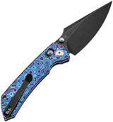 Kansept Knives Fenrir Crossbar Lock Timascus K1034V6 - Wharncliffe Blade With CPM S35VN Steel by Kansept Knives