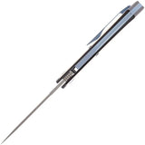 Kansept Knives Naska Framelock Black K1035A2 - S35VN Drop Point Blade With Anodized Titanium Handle by Kansept Knives