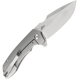 Kansept Knives Entity Framelock Gray K1036A1 - S35VN Satin Blade Gray Titanium Handle by Kansept Knives