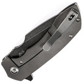 Kansept Knives Entity Framelock - Black Stonewash CPM S35VN Blade Titanium Handle by Kansept Knives