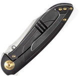 Kansept Knives Prometheus Framelock CF K1040A1 - Satin S35VN Sheepsfoot Blade, Carbon Fiber Handle, Titanium Backspacer by Kansept Knives