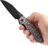 Kansept Knives Prometheus Framelock Nebula K1040A2 - S35VN Blade Carbon Fiber Nebula Handle by Kansept Knives