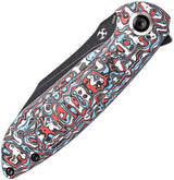 Kansept Knives Prometheus Framelock Nebula K1040A2 - S35VN Blade Carbon Fiber Nebula Handle by Kansept Knives