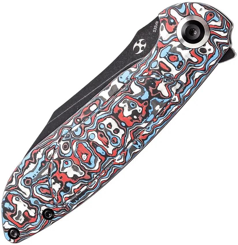 Kansept Knives Prometheus Framelock Nebula K1040A2 - S35VN Blade Carbon Fiber Nebula Handle by Kansept Knives
