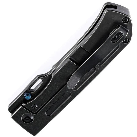 Kansept Reedus Framelock Black K1041A1 - Black TiNi CPM S35VN Blade Titanium Handle Thumb Stud Pocket Clip by Kansept Knives