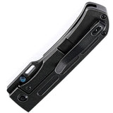Kansept Reedus Framelock Black K1041A1 - Black TiNi CPM S35VN Blade Titanium Handle Thumb Stud Pocket Clip by Kansept Knives