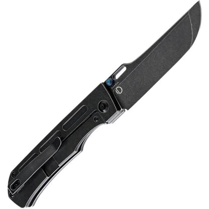 Kansept Reedus Framelock Black K1041A1 - Black TiNi CPM S35VN Blade Titanium Handle Thumb Stud Pocket Clip by Kansept Knives