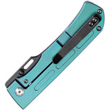 Kansept Knives Reedus Framelock - Green Anodized Titanium Handle With 3.5 Inch CPM S35VN TiNi Coated Blade by Kansept Knives