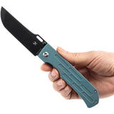 Kansept Knives Reedus Framelock - Green Anodized Titanium Handle With 3.5 Inch CPM S35VN TiNi Coated Blade by Kansept Knives