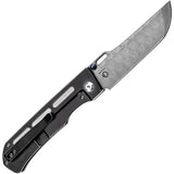 Kansept Knives Reedus Framelock Damascus Blade Blue Anodized Titanium Handle - Premium EDC Folder by Kansept Knives