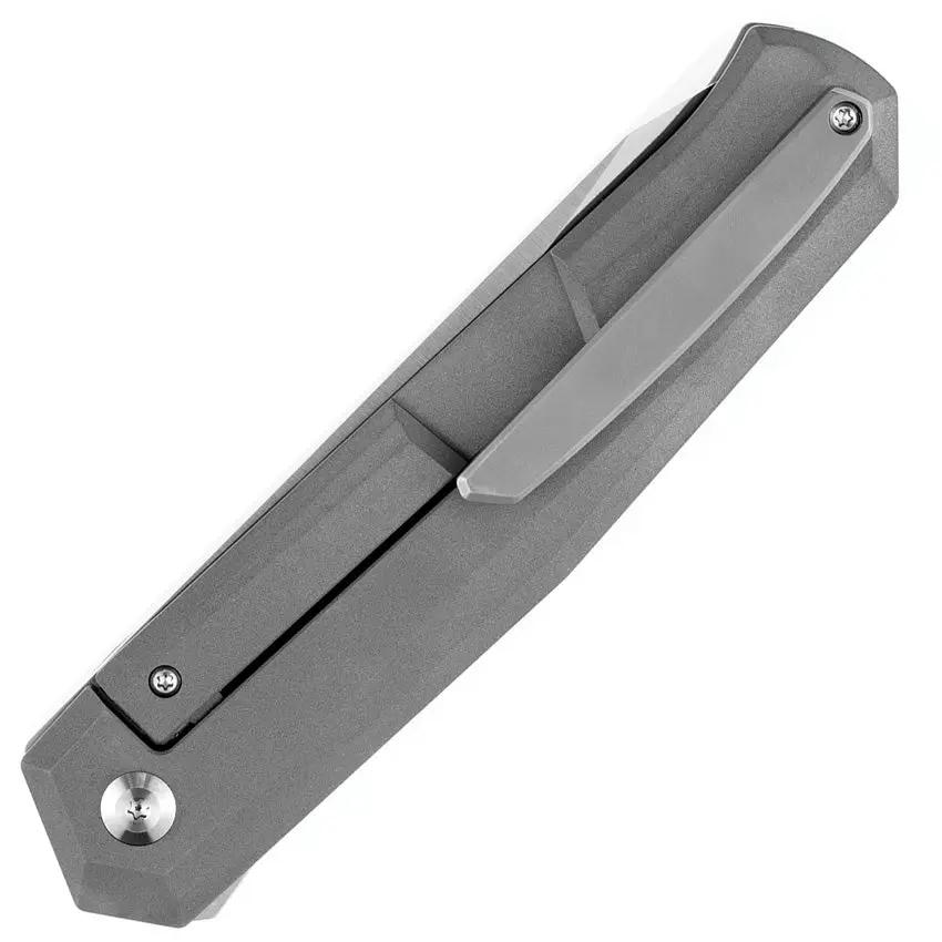 Kansept Knives Integra Framelock Slicone Ti K1042A1 - Titanium Handle, Satin M390 Blade by Kansept Knives