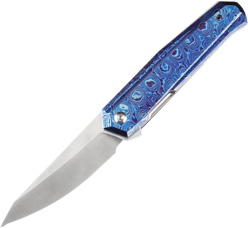 Kansept Knives Integra Framelock Timascus K1042B1 by Kansept Knives