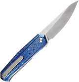Kansept Knives Integra Framelock Timascus K1042B1 - Timascus Handle, Satin S35VN Blade, Extended Tang by Kansept Knives