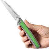 Kansept Knives Arcus Framelock - Grass Green G10 Inlay With S35VN Stonewash Blade by Kansept Knives