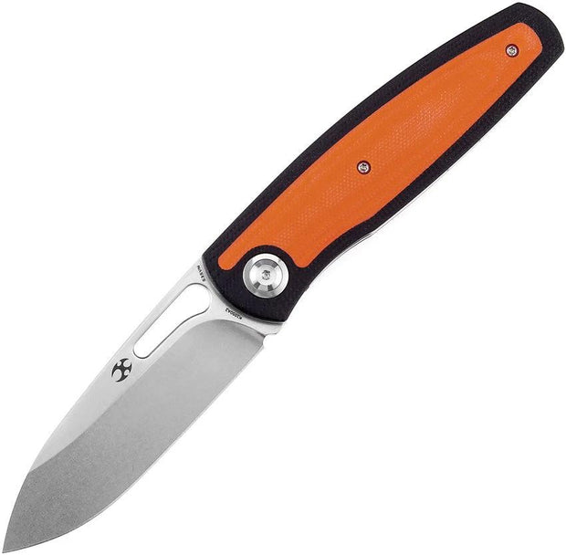 Kansept Knives Mato Linerlock Org/Blk K1050A2 by Kansept Knives