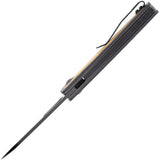 Kansept Knives Mato Linerlock CF/Yellow K1050A3 by Kansept Knives