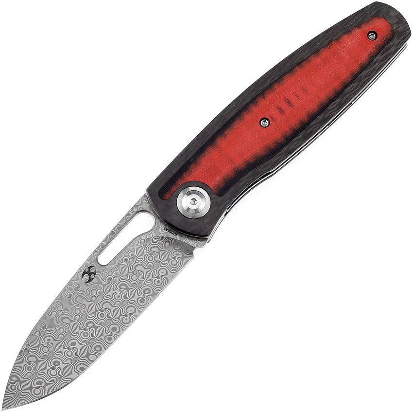 Kansept Knives Mato Linerlock CF/Red Dam K1050A5 by Kansept Knives