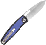 Kansept Knives Mato Linerlock - CPM S35VN Satin Blade, Carbon Fiber Blue G10 Inlay by Kansept Knives